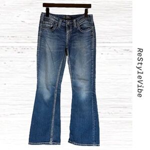 SILVER JEANS CO Women’s Size W29/L29 Denim Aiko Style Bootcut Fit Stretch
